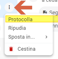 menu a tendina protocolla