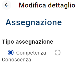 Scelta competenza/conoscenza