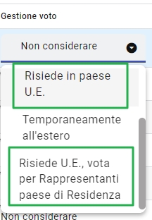 Gestione elettori AIRE