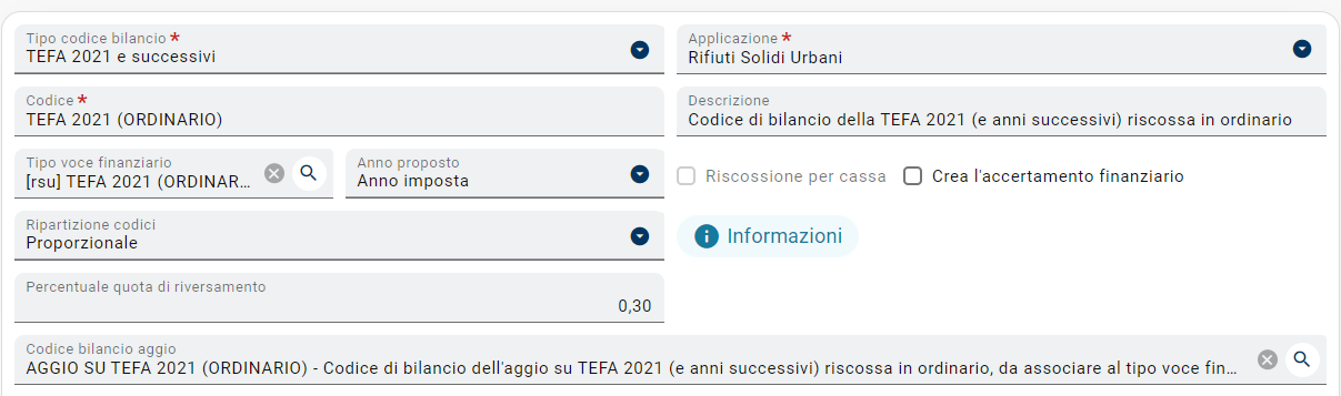 TEFA 2021 e annualità successive