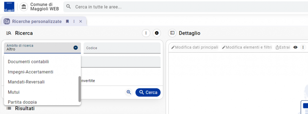 Ricerche personalizzate