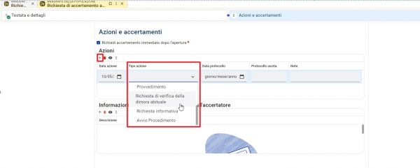 Richieste accertamenti anagrafici
