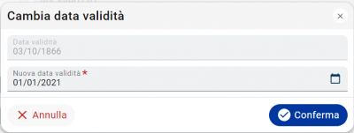 popup modifica data validità