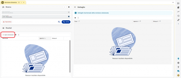 Apertura della Revisione Dinamica