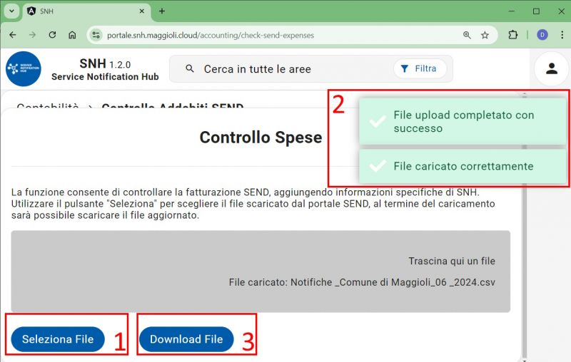 Funzione controllo upload-download