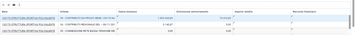Ricerche e gestione beni