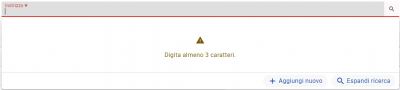 Ricerca Indirizzi