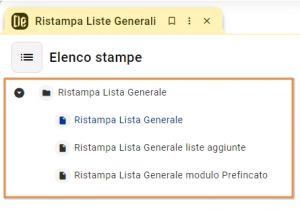 Ristampa Liste Generali