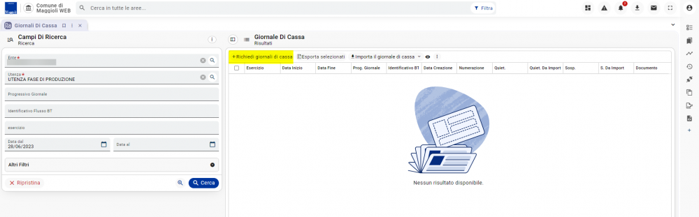 Giornali di cassa