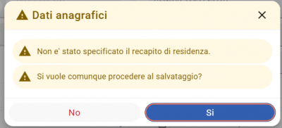 messaggio. rispondi si