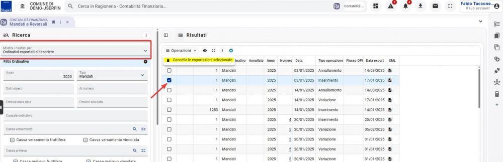 Mandati-Reversali-Ordinativi