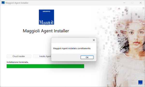 Chiusura installer