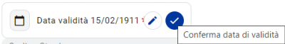 conferma data di validità