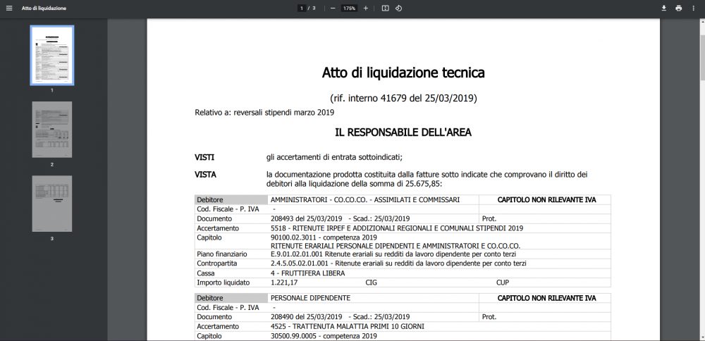 Liquidazioni-Accentratore