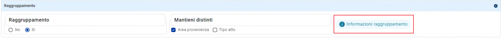 Sezione Raggruppamento