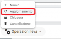 Chiusura lista di leva