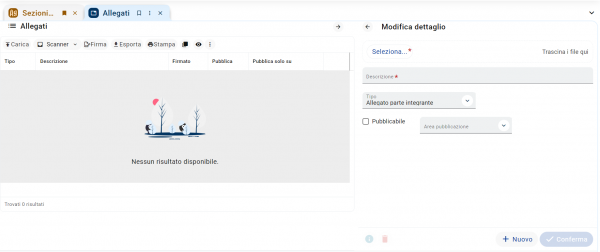 maschera di caricamento files