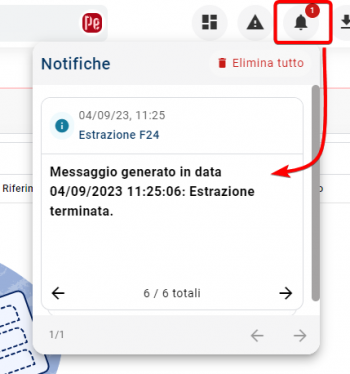 Notifica estrazione completata