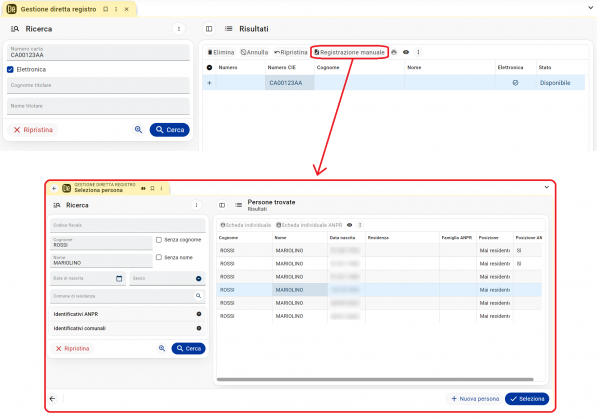 Gestione diretta registro: registrazione manuale