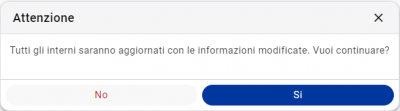 avviso aggiornamento interni