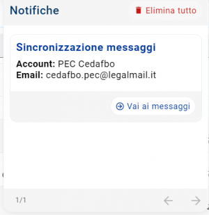 notifica scaricamento