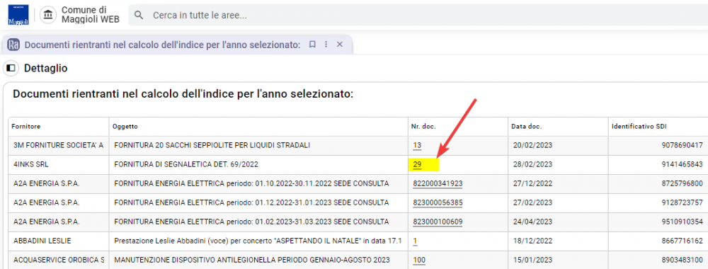 Indice tempestività pagamenti