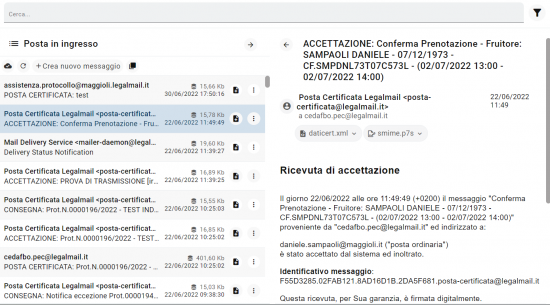 visualizza email