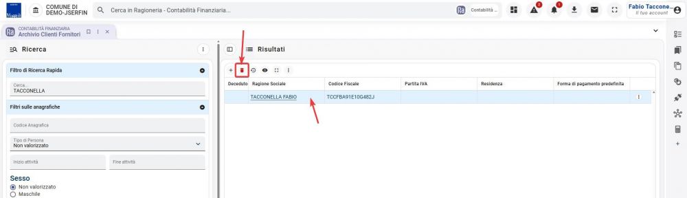 Archivio Clienti-Fornitori