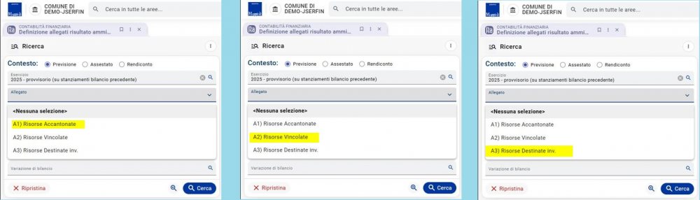 Allegati risultato di amministrazione
