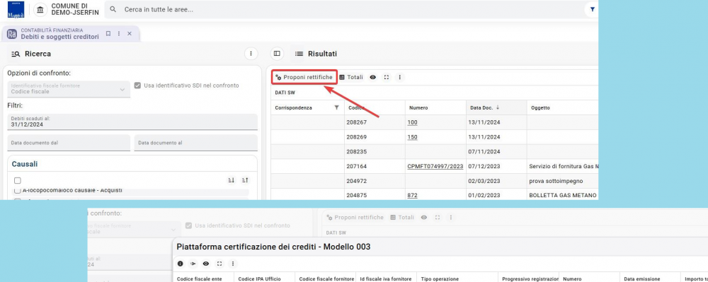 Debiti e soggetti creditori