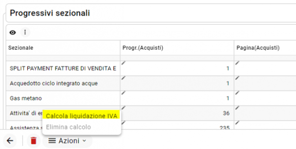 Liquidazione periodica