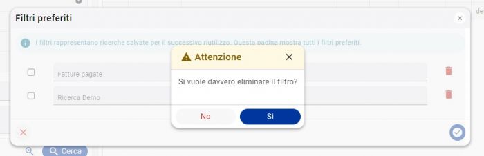 Salva ricerca corrente